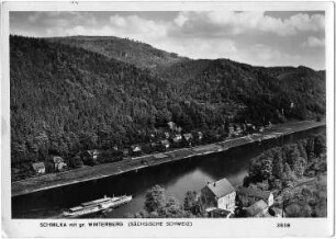 Bad Schandau-Schmilka. Ortsansicht, Ansichtskarte