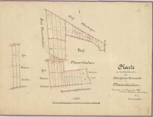 Plan der Pachtflächen (Kaveln) in Neuenkirchen