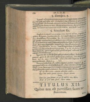 Titulus XII. Quibus non est permissum facere testamentum.