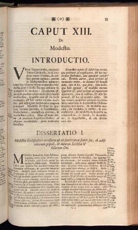 Caput XIII. De Modestia.