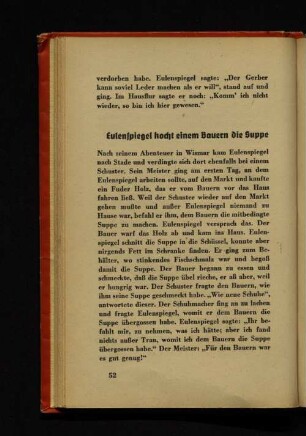Eulenspiegel kocht einem Bauern die Suppe