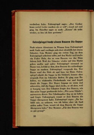 Eulenspiegel kocht einem Bauern die Suppe
