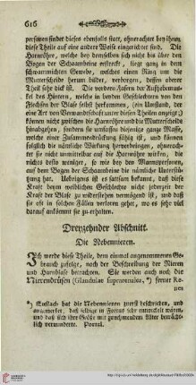 Dreyzehnter Abschnitt: Die Nebennieren