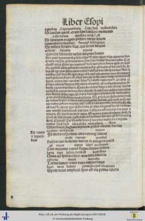 De ranis et leporibus - De musca et calvo.