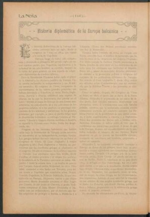 Historia diplomática de la Europa balcánica