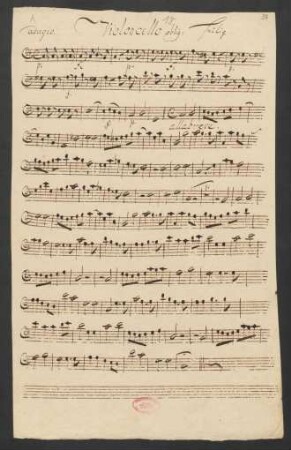 Violoncello oblig[ato]