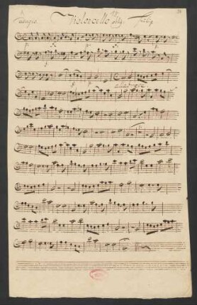 Violoncello oblig[ato]