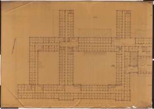Reichsluftfahrtministerium, Berlin: Teilgrundriss V3-5/L3-5/Q3-5 1:100 (2. OG)