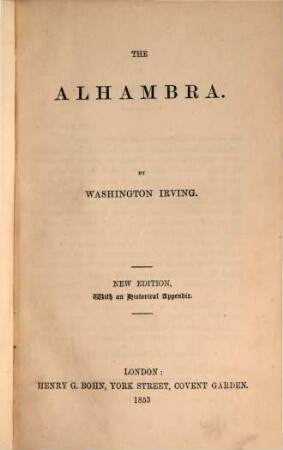The works of Washington Irving, IV