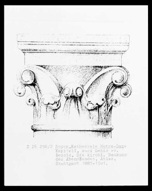 Die Kathedrale Notre-Dame in Noyon: Kapitell