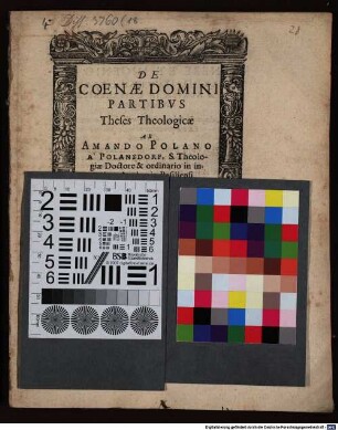 De coenae Domini partibus theses theologicae