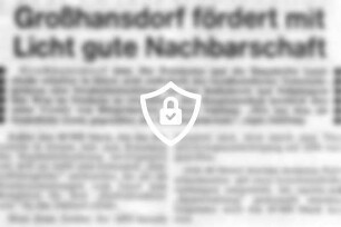 Großhansdorf fördert mit Licht gute Nachbarschaft