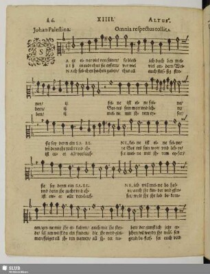 Palestrina, Giovanni Pierluigi da: [Quando dal terzo cielo] / Sagt einer viel von seiner