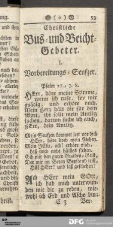 Christliche Buß- und Beicht-Gebeter.