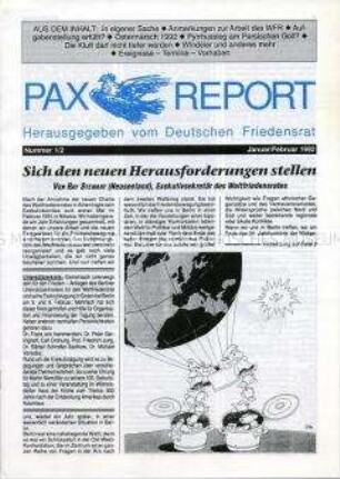 Mitteilungsblatt (Rundbrief) des Deutschen Friedensrates u.a. über die Arbeit des Weltfriedensrat 1992, zu den Vorbereitungen zum Ostermarsch 1992 und zu den Auswirkungen des 2. Golfkrieges – Sachkonvolut