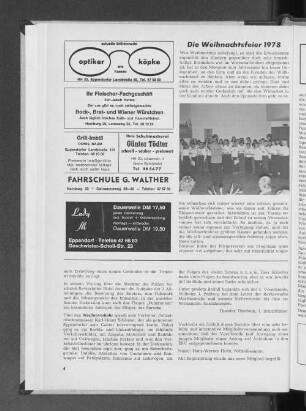 Die Weihnachtsfeier 1978