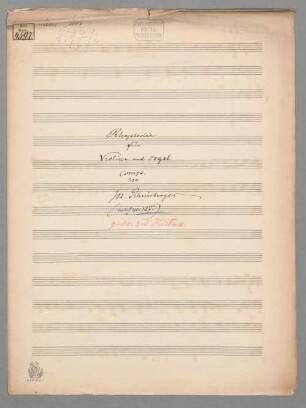 Rhapsodie für Violine und Orgel op. 127 - BSB Mus.ms. 4597-2