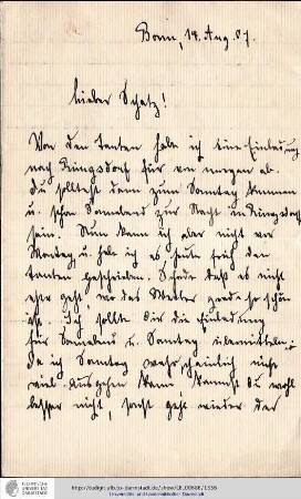 Brief vom 14.08.1907