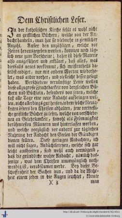 Dem Christlichen Leser.