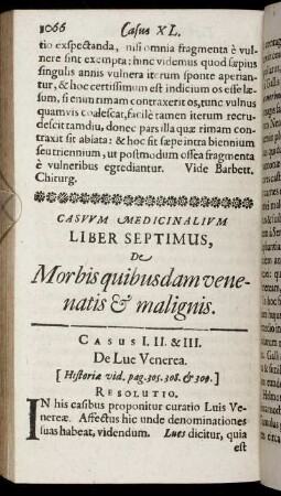 Liber Septimus, De Morbis quibusdam venenatis & malignis