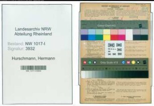 Entnazifizierung Hermann Hurschmann , geb. 16.12.1898 (Kassierer)