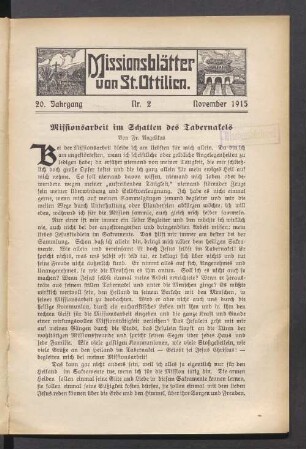 Nr. 2. November 1915