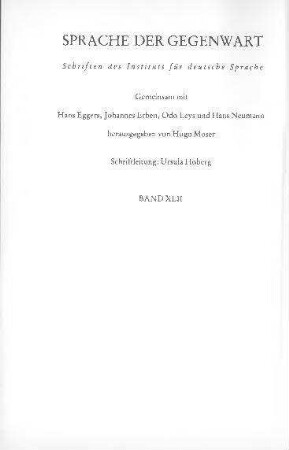 Feldtheorien in der Linguistik