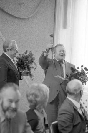 Geburtstagsgratulation für Bürgermeister Walther Wäldele im Karlsruher Gemeinderat