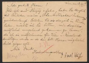 Brief an B. Schott's Söhne : 17.02.1928