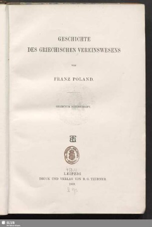 Geschichte des griechischen Vereinswesens