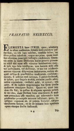 Praefatio Heineccii.