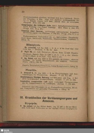 IX. Krankheiten der Verdauungsorgane und Annexen