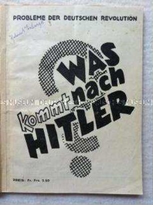 Sozialistische Exilbroschüre