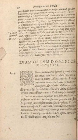 Evangelivm Dominicae IV. Adventvs.