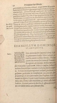 Evangelivm Dominicae IV. Adventvs.