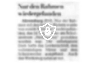 [Name maskiert] Rahmen wiedergefunden
