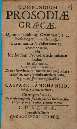 Compendium prosodiae graecae