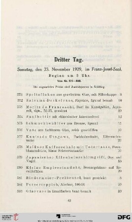 Dritter Tag (Nr. 571-880)