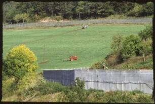 Nordhalben. Zonengrenze