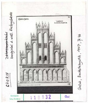 Chorin, ehem. Zisterzienserkloster: Nordgiebel des westlichen Klostergebäudes
