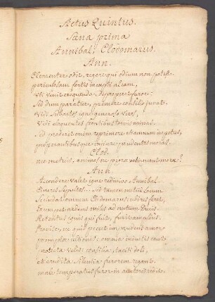 Actus Quintus