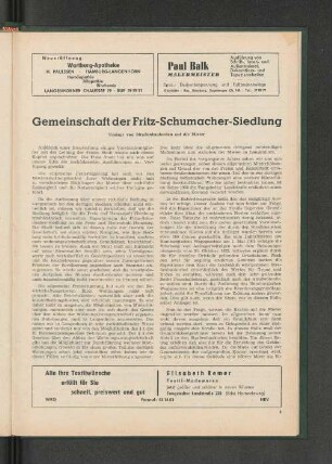 Gemeinschaft der Fritz-Schumacher-Siedlung