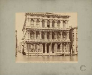 Palazzo Rezzonico, Venedig: Ansicht Fassade vom Canale Grande aus