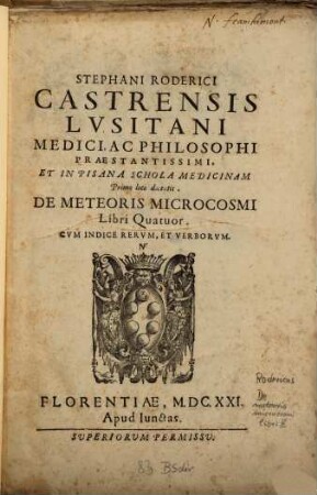 De meteoris Microcosmi libri quatuor