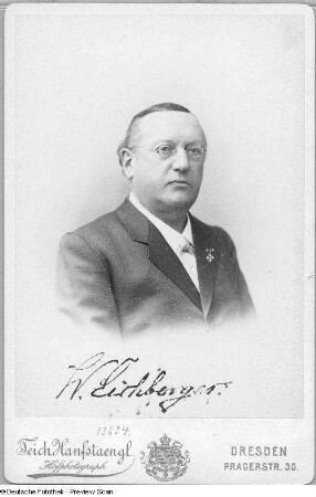 Porträt Wilhelm Eichberger (1830-1904; Sänger)