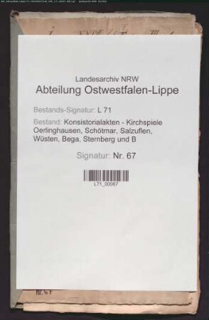 Nebenschule zu Asemissen: Besetzung der Schulmeisterstelle zu Asemissen