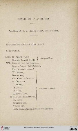 Séance du 1er avril 1892