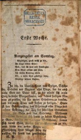 Vollständiges Gebetbuch für die häusliche Andacht, 1