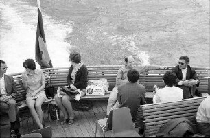 Stein am Rhein, Schweiz: Gruppen auf dem Schiff
