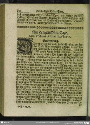 Am Heiligen Oster-Tage
